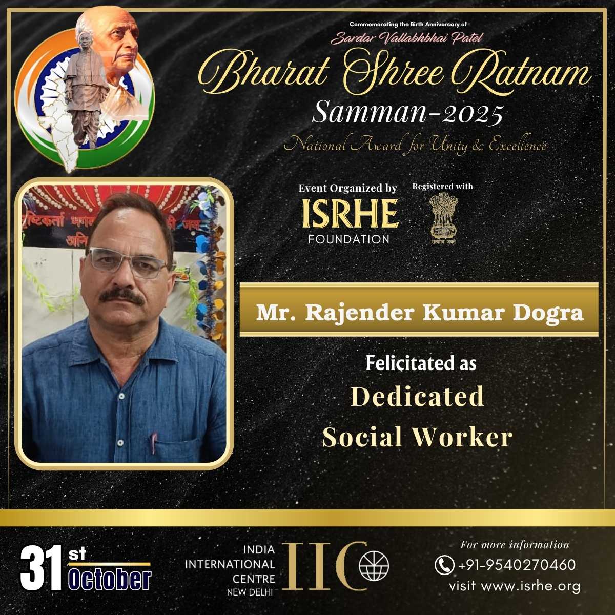 Mr. Rajender Kumar Dogra